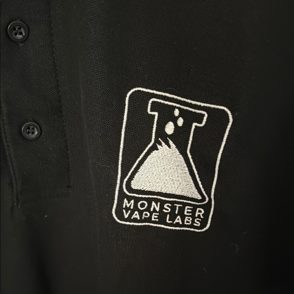 Black Polo Shirt front emblem Back Monsters are Back,Unisex - Picture 2 of 8